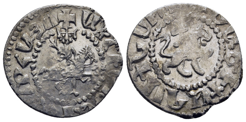 CILICIAN ARMENIA. Royal. Oshin. (1308-1320). Takvorin. Sis mint. 

Obv: Oshin on...