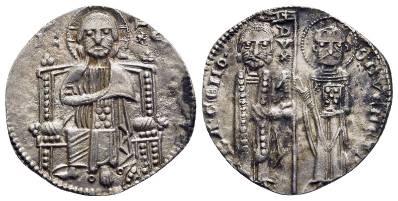 ITALY. Venice. Reniero Zeno (1252-1268). Grosso.

Obv: IC XC.
Christ Pantokrator...