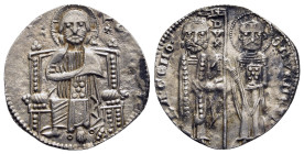 ITALY. Venice. Reniero Zeno (1252-1268). Grosso.

Obv: IC XC.
Christ Pantokrator enthroned facing.
Rev: RA CENO S M VENETI DVX.
Doge and St. Mark stan...