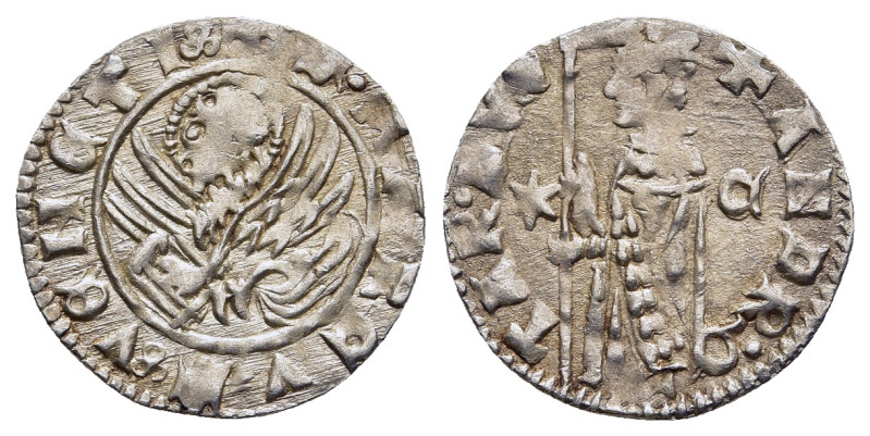ITALY. Venice. Andrea Contarini (1367-1382). Soldino.

Obv: +ANDR'Q TAR' DVX
Dog...
