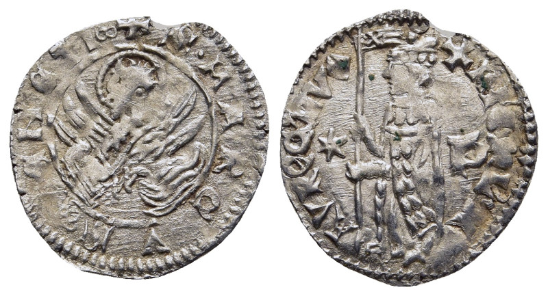 ITALY. Venice. Michele Morosini (1382). Soldino.

Obv: +MICHL• M-A VROC DVX
Doge...