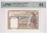 Algeria, 50 Francs, 1942/1945, UNC, p87
