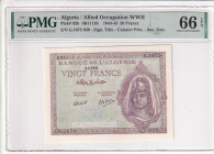 Algeria, 20 Francs, 1944/1945, UNC, p92b