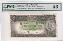 Australia, 1 Pound, 1953-60, AUNC, p30a