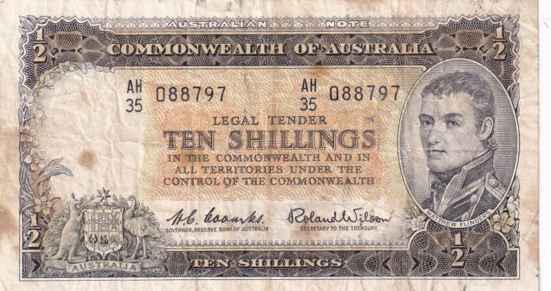 Australia, 10 Shillings, 1961/1965, VF, p33a

Stained

Estimate: USD 25-50