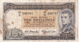 Australia, 10 Shillings, 1961/1965, VF, p33a