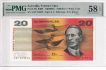 Australia, 20 Dollars, 1985, AUNC, p46e