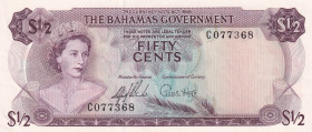 Bahamas, 1/2 Cents, 1965, UNC(-), p17a