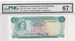 Bahamas, 1 Dollar, 1965, UNC, p18b