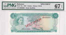 Bahamas, 1 Dollar, 1965, UNC, p18s, SPECIMEN