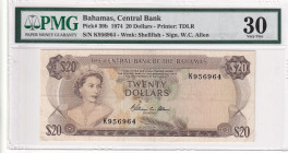 Bahamas, 20 Dollars, 1974, VF, p39b