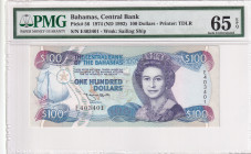Bahamas, 100 Dollars, 1992, UNC, p56