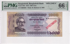 Bangladesh, 1.000 Taka, 2014, UNC, p59ds, SPECIMEN