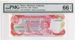 Belize, 5 Dollars, 1980, UNC, p39a