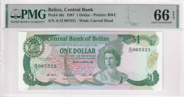 Belize, 1 Dollar, 1987, UNC, p46c