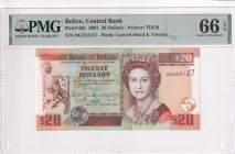 Belize, 20 Dollars, 2007, UNC, p69c