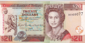 Belize, 20 Dollars, 2007, UNC, p69c