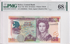 Belize, 50 Dollars, 2010, UNC, p70d