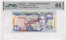 Bermuda, 10 Dollars, 2000, UNC, p52CS3, SPECIMEN
