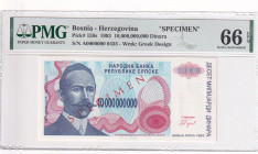 Bosnia - Herzegovina, 10.000.000.000 Dinara, 1993, UNC, p159s, SPECIMEN