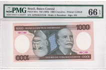 Brazil, 1.000 Cruzeiros, 1985, UNC, p201c