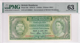 British Honduras, 1 Dollar, 1970, UNC, p28c