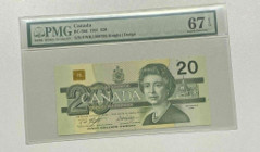 Canada, 20 Dollars, 1991, UNC, p97d