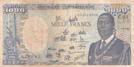 Central African Republic, 1.000 Francs, 1986, VF, p16