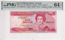 East Caribbean States, 1 Dollar, 1985/1988, UNC, p17g