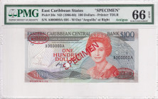 East Caribbean States, 100 Dollars, 1986-88, UNC, p20s, SPECIMEN