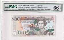 East Caribbean States, 100 Dollars, 1994, UNC, p35u, Anguilla