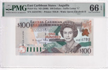 East Caribbean States, 100 Dollars, 2000, UNC, p41u, Anguilla