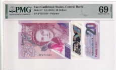 East Caribbean States, 20 Dollars, 2019, UNC, p57