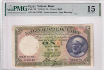 Egypt, 1 Pound, 1926/1930, FINE, p20