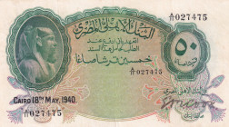 Egypt, 50 Piastres, 1940, VF, p21