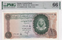 Egypt, 10 Pounds, 1961/1965, UNC, p41