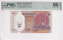 Egypt, 10 Pounds, 2022, UNC, p81