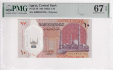 Egypt, 10 Pounds, 2022, UNC, p81