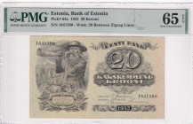 Estonia, 20 Krooni, 1932, UNC, p64a