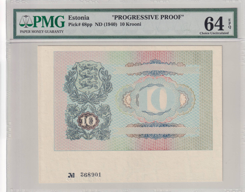 Estonia, UNC, PROGRESSIVE PROOF

PMG 64 EPQ

Estimate: USD 150-300
