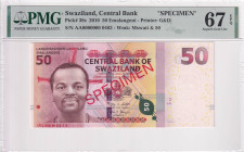 Eswatini(Swaziland), 50 Emalangeni, 2010, UNC, p38s, SPECIMEN