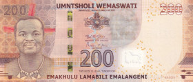 Eswatini(Swaziland), 200 Emalangeni, 2023, UNC, p45, REPLACEMENT
