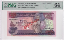 Ethiopia, 100 Birr, 1969, UNC, p34as, SPECIMEN