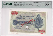 Falkland Islands, 1 Pound, 1982, UNC, p8ds, SPECIMEN