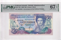 Falkland Islands, 50 Pounds, 1990, UNC, p16a