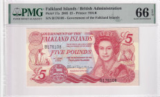 Falkland Islands, 5 Pounds, 2005, UNC, p17a