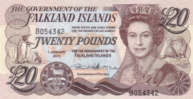 Falkland Islands, 20 Pounds, 2011, UNC, p19