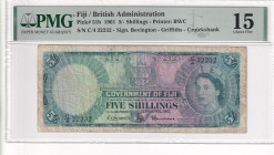 Fiji, 5 Shilings, 1961, FINE, p51b