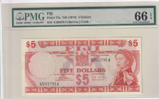 Fiji, 5 Dollars, 1974, UNC, p73a