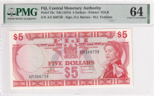 Fiji, 5 Dollars, 1974, UNC, p73c